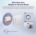 thumbnail image 3 of (4 Pcs) MINI R4 WiFi Smart Switch 2-Voies, DIY Smart Switch, Mode Relais Détachable, Contrôle via Application WiFi 2.4G, Compatible avec Alexa Google Home Assistant, eWeLink Remo, 3 of 5