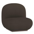 thumbnail image 1 of Contemporaine Tissu Bouclé Chaise d'Appoint - Charbon, 1 of 7