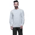 thumbnail image 1 of Atasi Indian Short Kurta For Men Chinese Collar Button Down Casual CottonShirt, 1 of 1