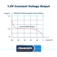 thumbnail image 2 of TENAVOLTS Pile au Lithium AA Rechargeable 1,5 V, 4 Unités, 2 of 7