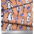 thumbnail image 3 of Soimoi Polyester Crepe Fabric Women & Camera Fashion Fabric Prints by Yard 52 Inch Wide, 3 of 3