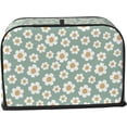 thumbnail image 2 of Toaster Cover 2 Slice Vintage Groovy Flowers Dustproof Bread Maker Cover Fingerprint Bakeware Protection Wide Slot Toaster Bag Reusable Kitchen Small Appliance Cover TC278, 2 of 6