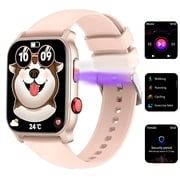 Smart Watch Bluetooth Call(Answer/Make Calls) IP68 Waterproof Fiteness Tracker Step Pedimeter 150+ Sports Modes for Android Ios Women Smartwatch
