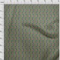 thumbnail image 3 of oneOone Polyester Lycra Fabric Leaves & Floral Block Print Sewing Fabric BTY 56 Inch Wide, 3 of 5