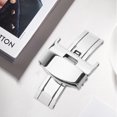 thumbnail image 3 of Visland Watch Band Clasp Good Hardness Easy Installation Universal Stainless Steel Watch Strap Connector for Daily Wear, 3 of 8