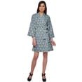thumbnail image 2 of Moomaya Printed Kimono Robe For Girls Crossover Bathrobe Kimono Women Bathrobe, 2 of 5