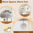 thumbnail image 4 of Costway Cat Tree Tower 70" Multi-Level Kitten Activity Center with 3 Perches & Balls Gray, 4 of 8