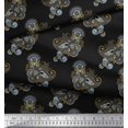 thumbnail image 2 of Soimoi polyester Crepe Fabric Artistic Paisley Print Sewing Fabric Yard 42 Inch Wide, 2 of 3