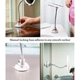 thumbnail image 3 of NU Brilliance My Flexible Mirror 10X Magnification Makeup Mirror with LED Light, 8" Diameter, Strong Suction Mount, 360° Adjustable Rotation, 3 of 5
