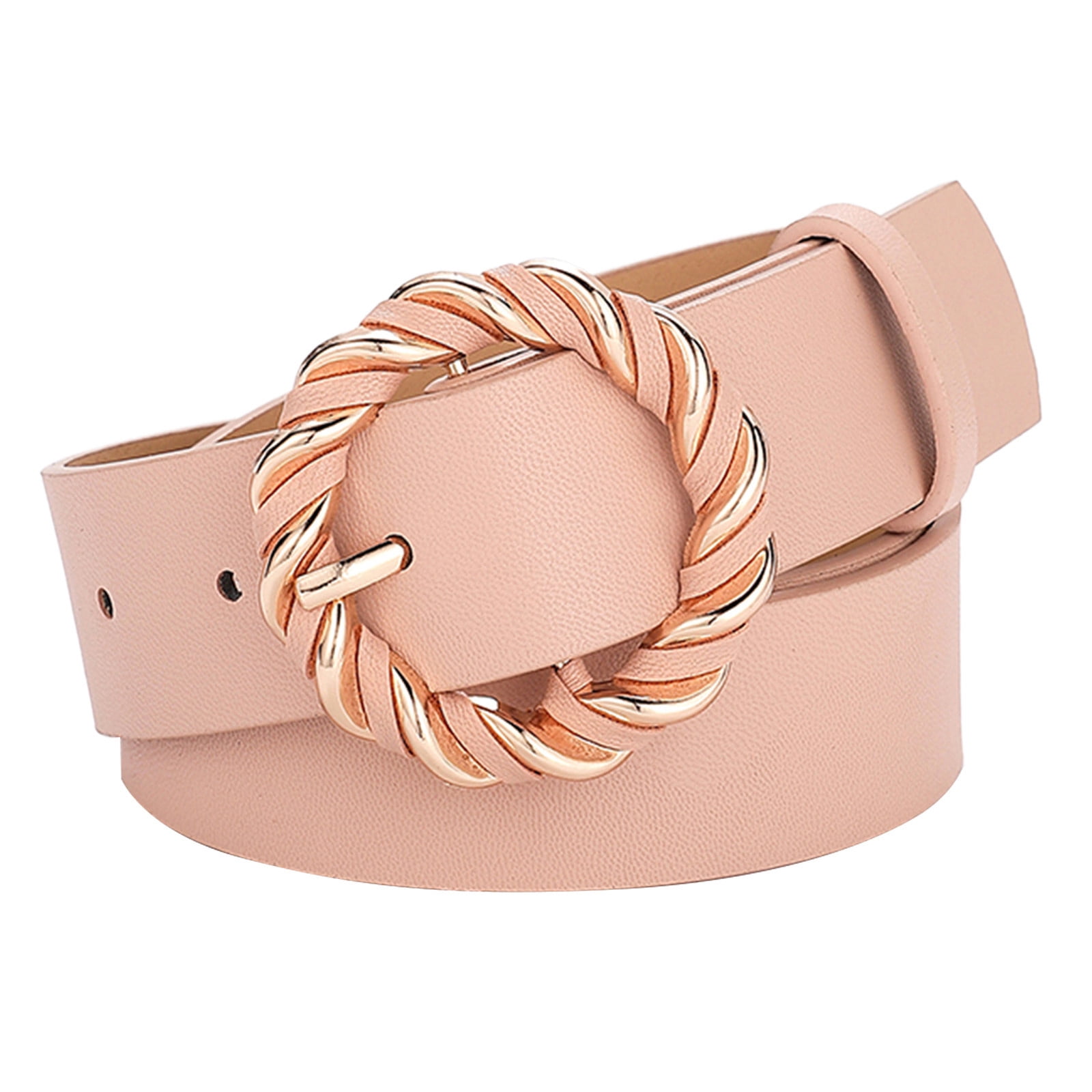 Ceintures pour Femmes Mode Ceintures en Cuir Souple avec Boucle Anneau en O