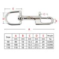 thumbnail image 5 of koolsoo 3x Stainless Steel Swivel Hook Scuba Diving Clips Marine, 5 of 5