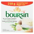 thumbnail image 2 of Boursin Garlic & Fine Herbs, Spreadable Cheese 250g, 2 of 7