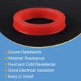 thumbnail image 4 of Unique Bargains Rondelle Plate en Caoutchouc Silicone DN25 1 Pieds Connecteur Rapide Joint Rouge, 4 of 5