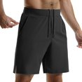 thumbnail image 1 of Men's 7 Inch Stretch Work Shorts - 4 Pockets Lightweight Polyester/Spandex - Casual/Beach - Zipper Fly, S-XXXL, 1 of 4