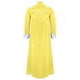 thumbnail image 3 of Moggemol Robe de Clergé d'Église pour Homme avec Étole Costume de Prêtre pour Jeu de Rôle Manches Longues Croix Dorée Soutane Jaune P, 3 of 7