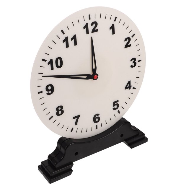 AMERTEER Learning Clock For Kids Time Teaching Clock Toy Clock For Teaching Time Manual Time Teaching Clock Plastic Small Clock Kids Clock Toy Learning Toy