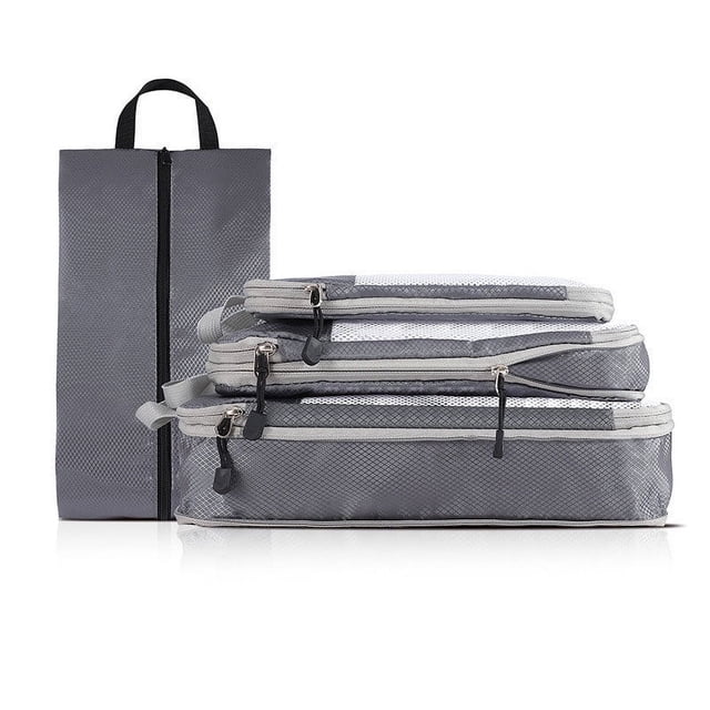 Clothes Storage Bag 4 Set Compression Packing Cubes, Travel Luggage Organizers and Storage Packing Cubes Clothes Storage Bag Clothes Storage Bag