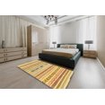 thumbnail image 4 of Ahgly Company Indoor Rectangle Abstract Cinnamon Brown Oriental Area Rugs, 4' x 6', 4 of 6