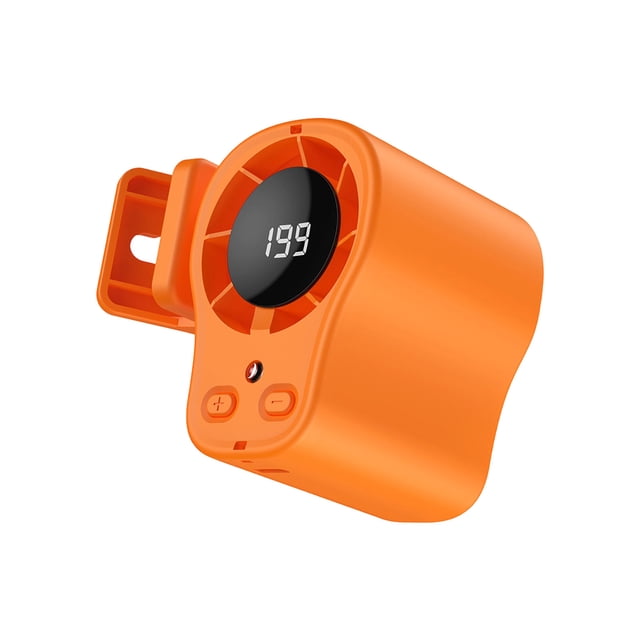 Luiuiu Ventilateur de Climatiseur à Pince pour Voiture avec Écran LED, Rotation à 360°, 199 Vitesses, Ventilateur de Refroidissement Mains Libres Rechargeable par USB pour Voiture, Camping et Voyage