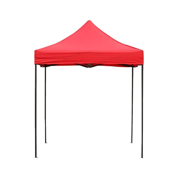 S SERENABLE Tente à Auvent Haut Tente de Camping Pavillon Portable Imperméable Carré Abri Polyvalent pour Barbecue Plage Repas en Plein Air Rouge