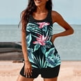 thumbnail image 4 of Weiqiqre Plus Size Swimsuit for Women Two Piece Bathing Suits Blouson Tank Top with Boyshorts Tummy Control Modest Swimsuits, 4 of 6