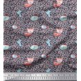 thumbnail image 1 of Soimoi Poly Georgette Fabric Dot,Fish & Cat Kids Print Sewing Fabric Yard 52 Inch Wide, 1 of 3