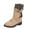 a-Khaki, variant on 2025 Couple Men Women Snow Boots Womens Size 9 Winter Water Proof Wedges Women's Snow Boots Zipper Keep Warm Snow Boots for Women Boots Comfortable Mid Boots Snow Boots Womens Shoes
