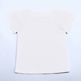 thumbnail image 4 of Toddler Girls Summer Tops Tees Stylish Flutter Sleeve Ruffles Loose Fit Short Sleeve Casual Tee Blouse Daily Spring Shirts For Kid 3-4T, 4 of 6