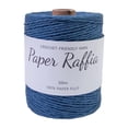 thumbnail image 1 of Abbracc Raffia Paper Ribbon Paper Rope Round Twine String 300M/328 Yards Yarn Thread Raffia Ribbon for Crocheting Bags Nesting Basket Dark Blue, 1 of 9