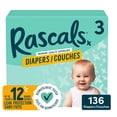 thumbnail image 1 of Couches Rascals Premium, Taille 3, 136 unités, 1 of 9