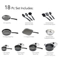 thumbnail image 4 of Tramontina PrimaWare 18 Pc Aluminum Nonstick Cookware Set – Steel Gray, 4 of 5