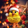 thumbnail image 1 of Meitianfacai Cute Rooster Car Pendant Home Tree Decoration Christmas Tree Ornament Home Decor, 1 of 6