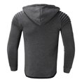 thumbnail image 3 of Veste Cardigan à Capuche à Manches Longues Repliée pour Homme d'Automne, 3 of 6