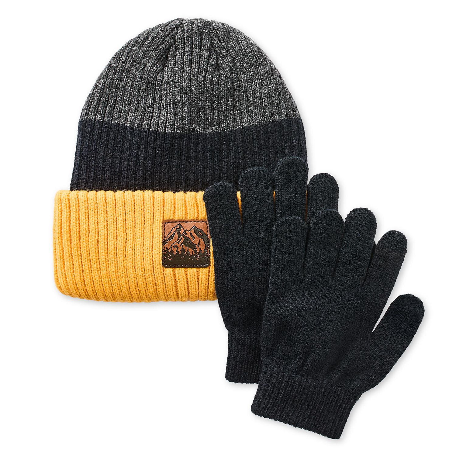 George Boys' Two Piece Beanie and Gloves Set