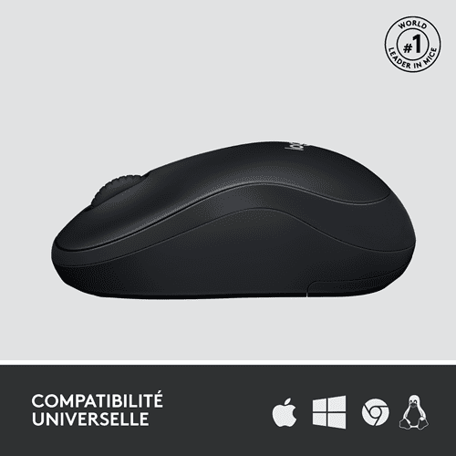 Logitech Silent Wireless Ambidextrous Mouse with USB Receiver Black