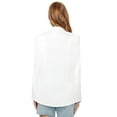 thumbnail image 2 of Womens Casual Blazer Cape Open Front Split Sleeve Long Cloak Jacket Coat Workwear, 2 of 3