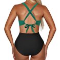 thumbnail image 3 of DPTALR Women's Solid Color Jumpsuit Bikini Swimsuit, 3 of 3