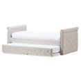 thumbnail image 2 of Baxton Studio Swamson Twin Daybed with Roll-Out Trundle, Beige, 2 of 8