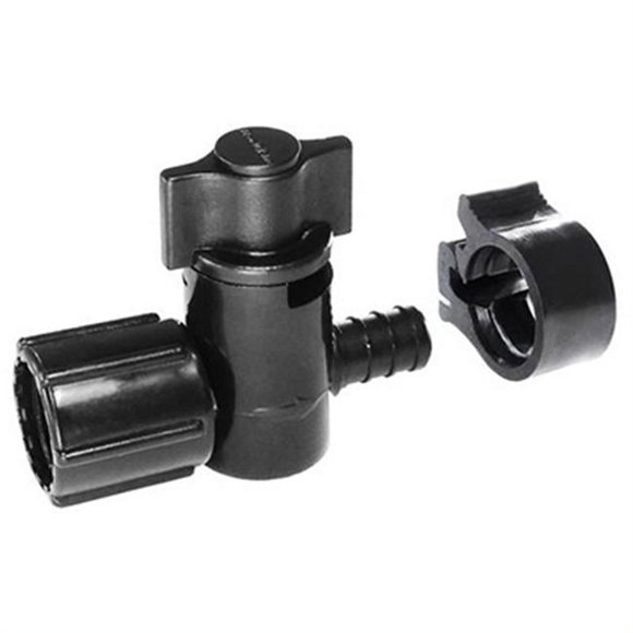 Flair-It Central 224723 0.5 x 0.5 in. FPT Pexlock Crimp Valve, Black