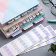 thumbnail image 5 of Sticky Book Tabs Notebook Colorful Book Annotation Tabs Kit Writable Repositionable Color Page Markers Bible Tabs Sticky Notes with Lines, Bulk Note Pads, Schools Supplies Sticky Notes, L, 5 of 5