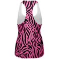 thumbnail image 2 of Zebra Print Pink All Over Womens Tank Top, 2 of 2