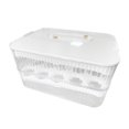 thumbnail image 3 of DOLITY Contenant à Oeufs Minuterie de Fraîcheur Support Plateau Empilable pour Oeufs Bacs Rangement d'Oeufs Frais 2 Couches et Blanc, 3 of 9