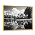 thumbnail image 2 of Designart Farm framed wall art decor, Farm framed wall Art, Reflecting on Rural Life at the Farmhouse , Extra large Country Gold framed wall art, 44x34 inches Gold Frame, 2 of 5