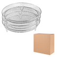 thumbnail image 2 of 3Pcs Air Fryer Rack Air Fryer Tray Dehydrator Rack Chips 3 Layer Roasting Basket round 20cm, 2 of 9