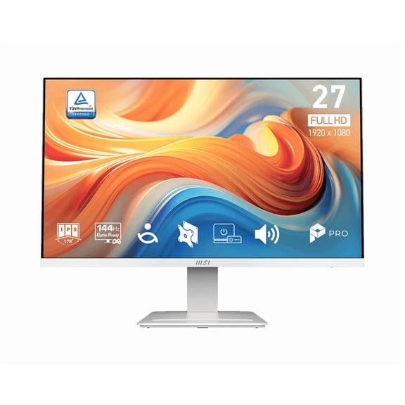 MSI 27 Pouces 1920 x 1080 (FHD) 144hz 1 Ms (MPRT) / 4 Ms (GTG) Moniteur IPS Inclinaison Réglable (PRO MP273W E14A)