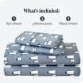 thumbnail image 4 of Bare Home Flannel Sheet Set - 100% Cotton - Deep Pocket - Queen, Penguin, 4-Pieces, 4 of 4