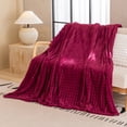 thumbnail image 1 of Imitation Rabbit Fleece Blanket,Double Layer,Thickened Solid Color,Office Nap Blanket,Comfortable,Home Decor,Warmth,Softness,Fall Collection,PENDANE,Red, 1 of 6
