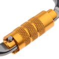 thumbnail image 3 of 28KN Aluminum Climbing Mountaineering D Type Carabiner Gray Auto Gray Auto Lock, 3 of 9