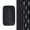 thumbnail image 4 of Leather Car Armrest Box Mat Universal, Soft Microfiber Center Console Cover with Non-Slip Sponge Backing, Protects Against Spills Scratches and Pet Claws for SUV Truck and Sedan Interiors, 4 of 8