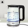 thumbnail image 2 of Total Chef Hot Water Pot Electric Kettle Portable Electric Glass Kettle 1.7L with Blue Led Light, Automatic shut-off with Lid Stainless Steel Electric Kettle, 2 of 7